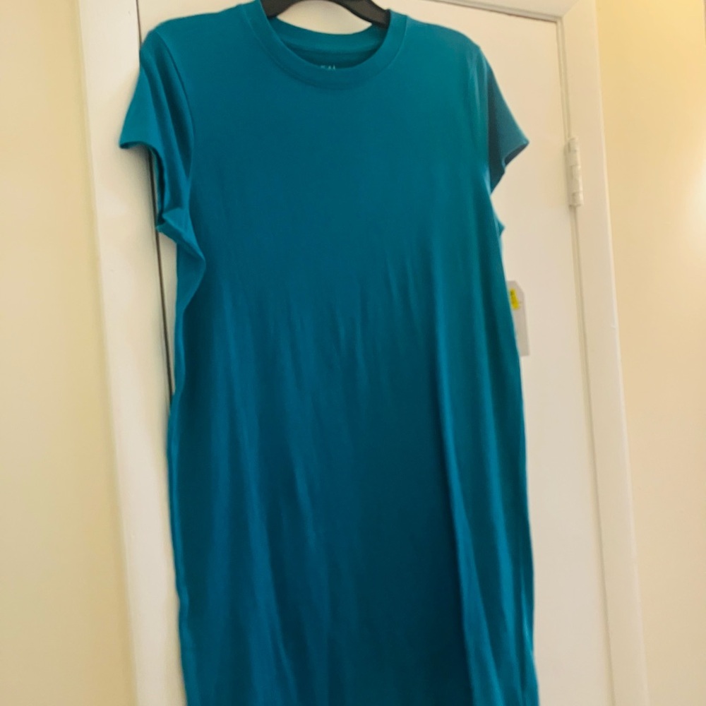Time and Tru Sleeveless Teal Midi Dress